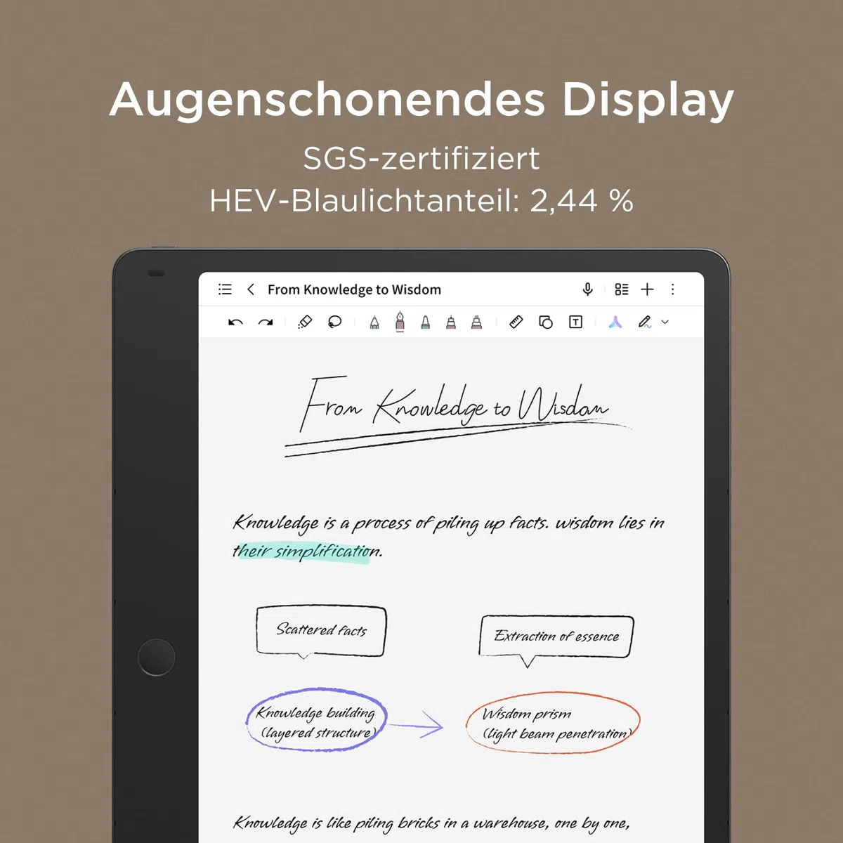 TCL Note A1 NXTPAPER Tablet | 11,5" NXTPAPER Pure Display | 3A Crystal Shield Glas | AI-Toolbox | 16,7 Millionen Farben Display | Papierähnliches Schreiben | Inspirationsraum