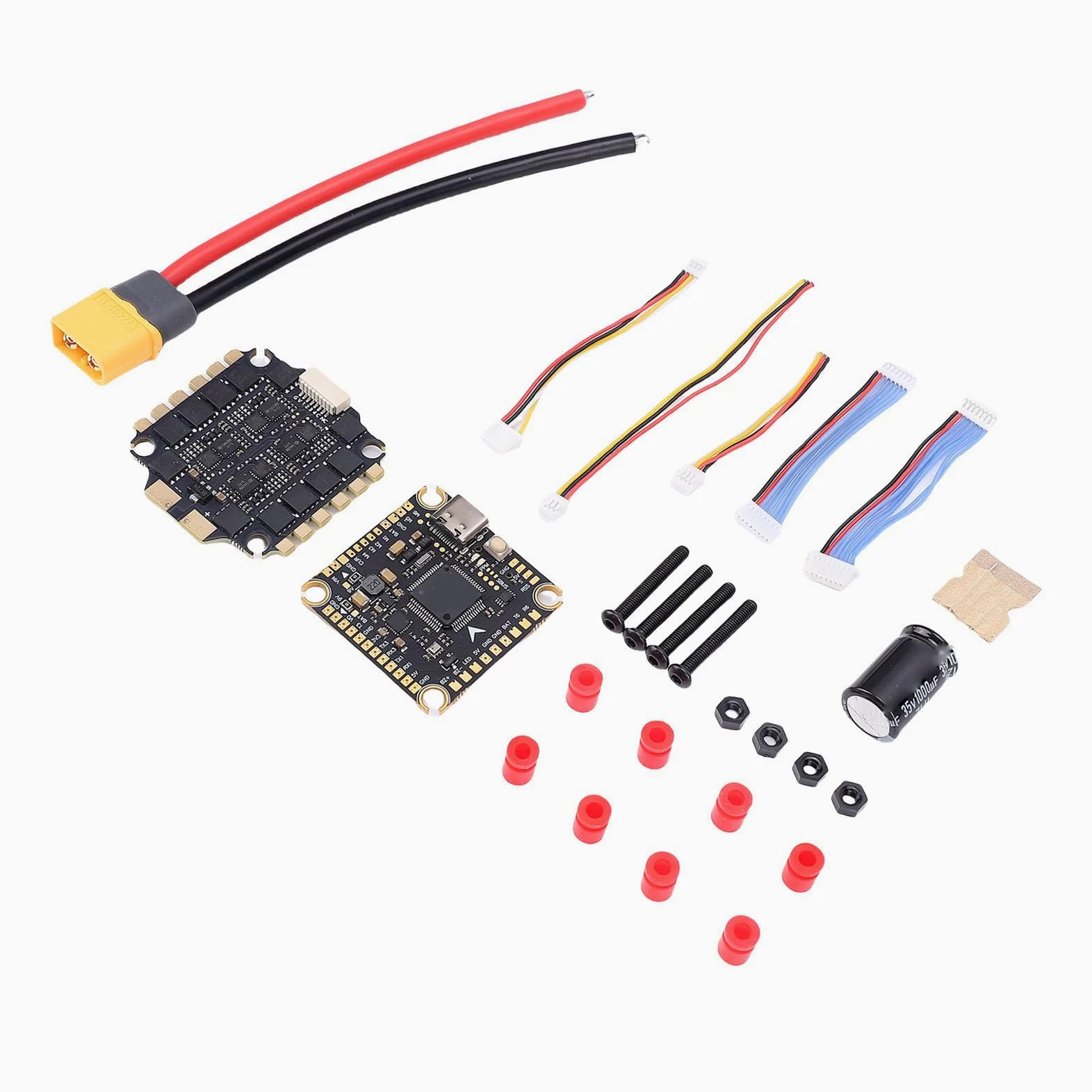 Tosuny F405 Flight Controller 60A ESC Stack, RC Drone ESC Ersatz, Flight Controller Stack mit Drahtloser Datenübertragung, Drone für FPV Racing Speed