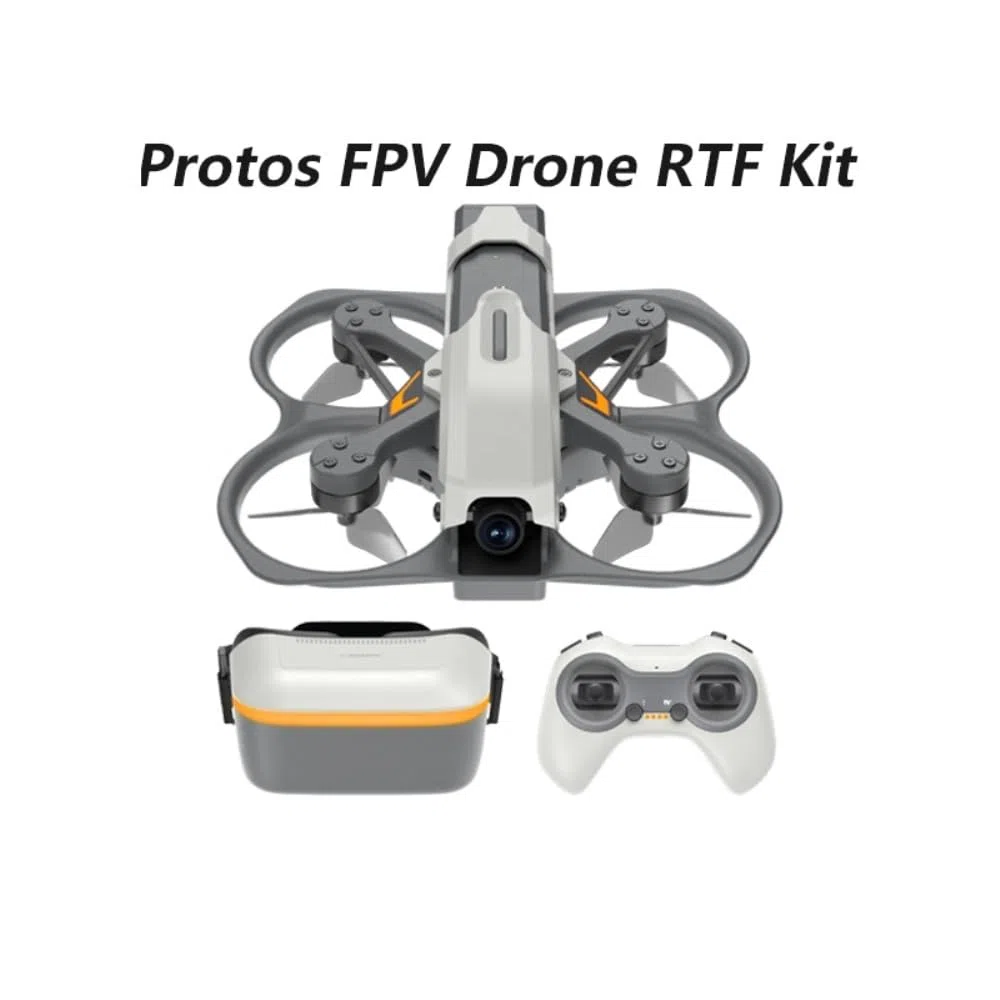 Protos Drone FPV Kit ELRS 2.4G Alink 4.5inch 1080P Goggles HD Ascent Lite VTX Ultra Low Latency Transmission