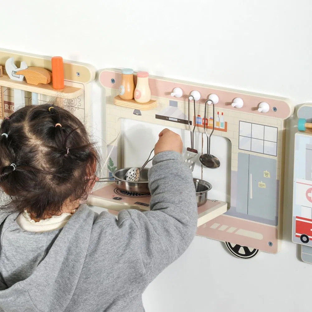 Zug-Wand-Busy-Board-Set, Multithema-Sensorik-Aktivitätstafel