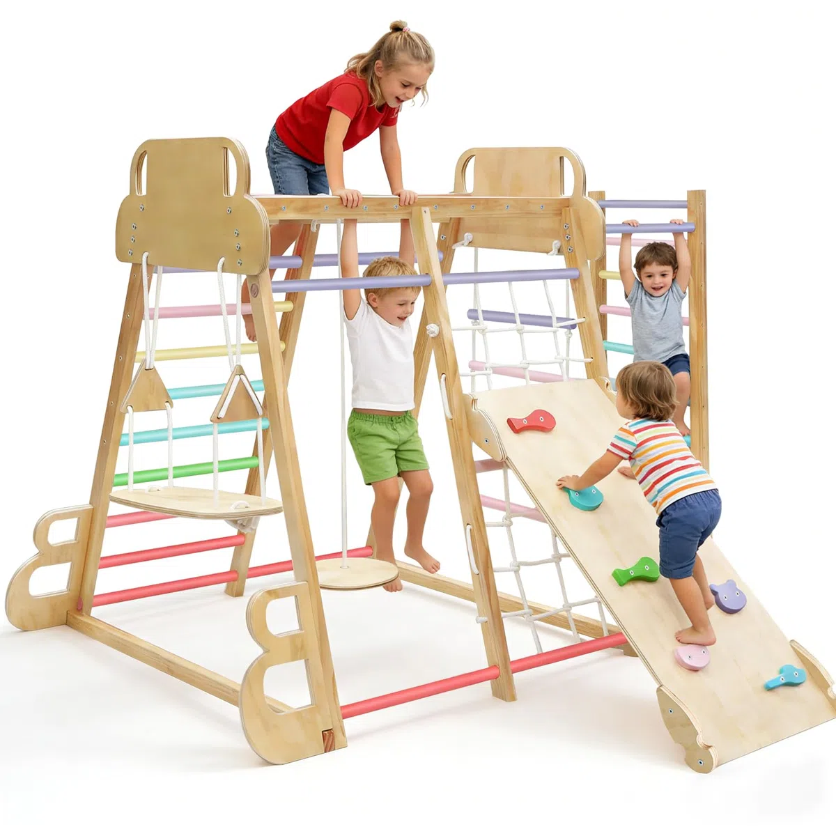 Maxi Klettergerüst Indoor für Kinder, Montessori Indoor Spielplatz