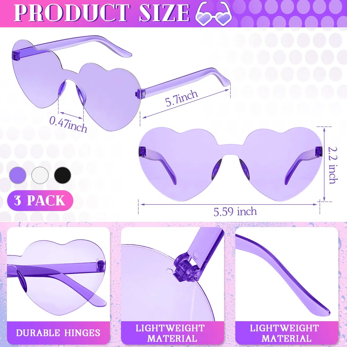 6 Stück LED Cowgirl Kostüm Zubehör Halloween Party Kostüm Rosa Cowboy Hut Weltraum Cowgirl Hut mit Herz Brille Bulk Cowboy Hüte Weiß Cowboy Hüte für Mädchen Frauen Geburtstag Halloween Leuchtparty,