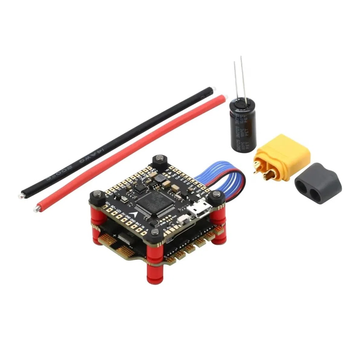 5 Inch 250mm FPV Drone Frame Kit, 2206 2300KV Motor, 45A 4-in-1 ESC, F4 Flight Controller For RC Racing DIY Build(Combo no TX)