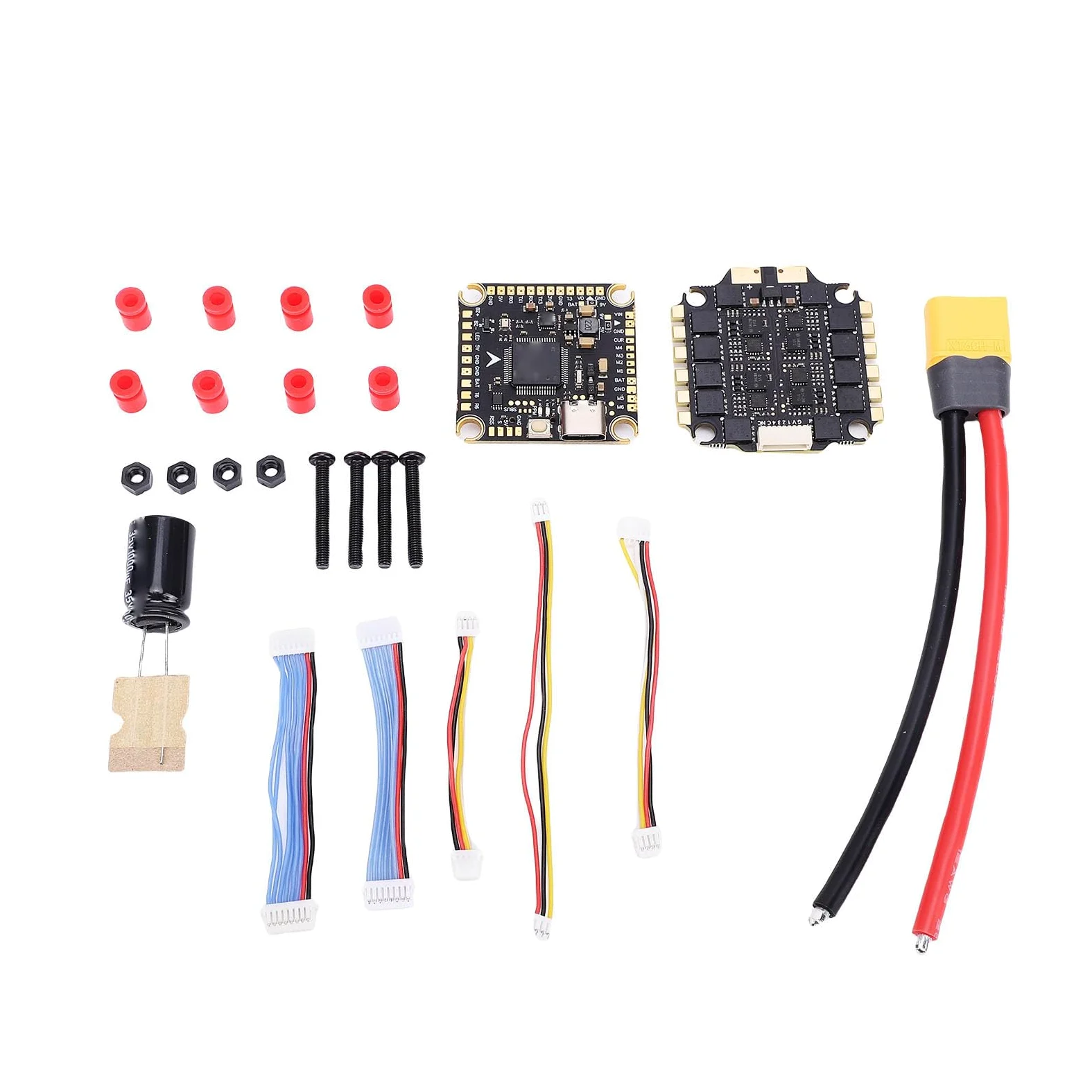 Tosuny F405 Flight Controller 60A ESC Stack, RC Drone ESC Ersatz, Flight Controller Stack mit Drahtloser Datenübertragung, Drone für FPV Racing Speed